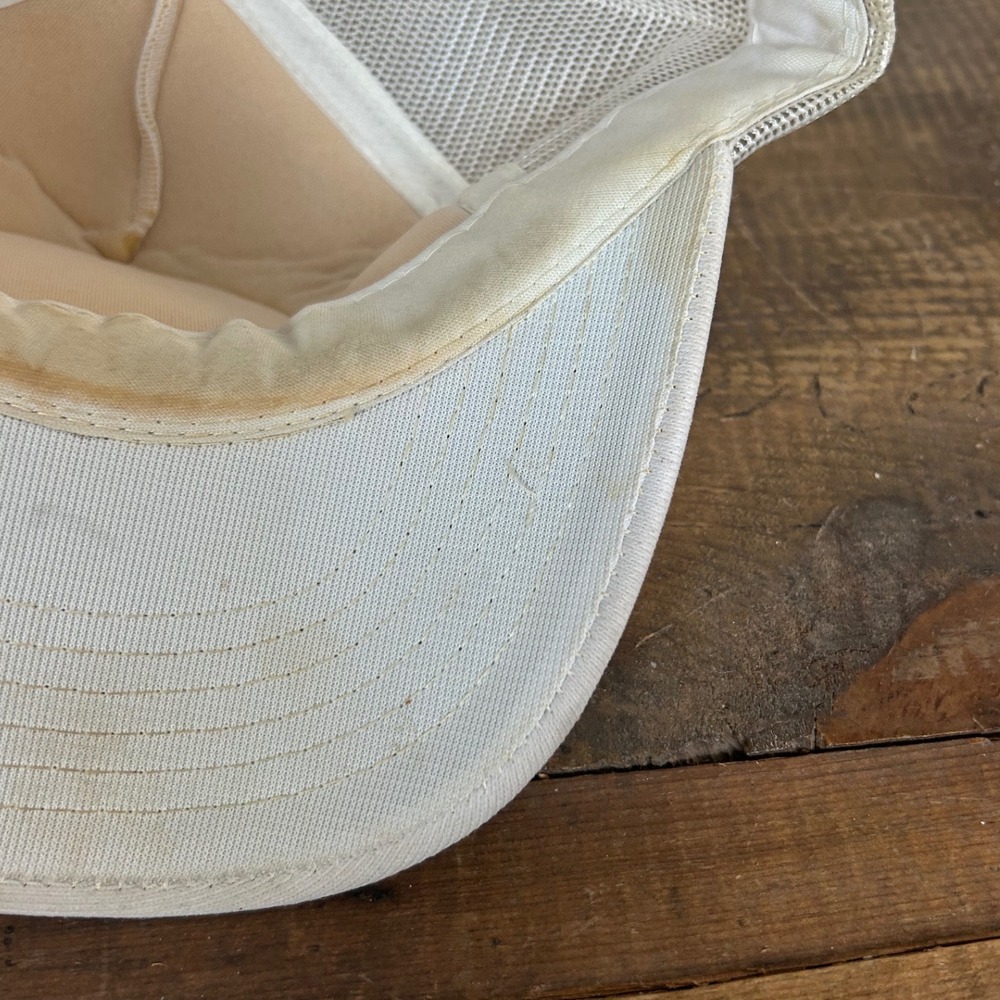 Vintage AMOCO East Anschutz Plant Trucker Hat White Mesh Cap Vintage Gasoline - Picture 8 of 10
